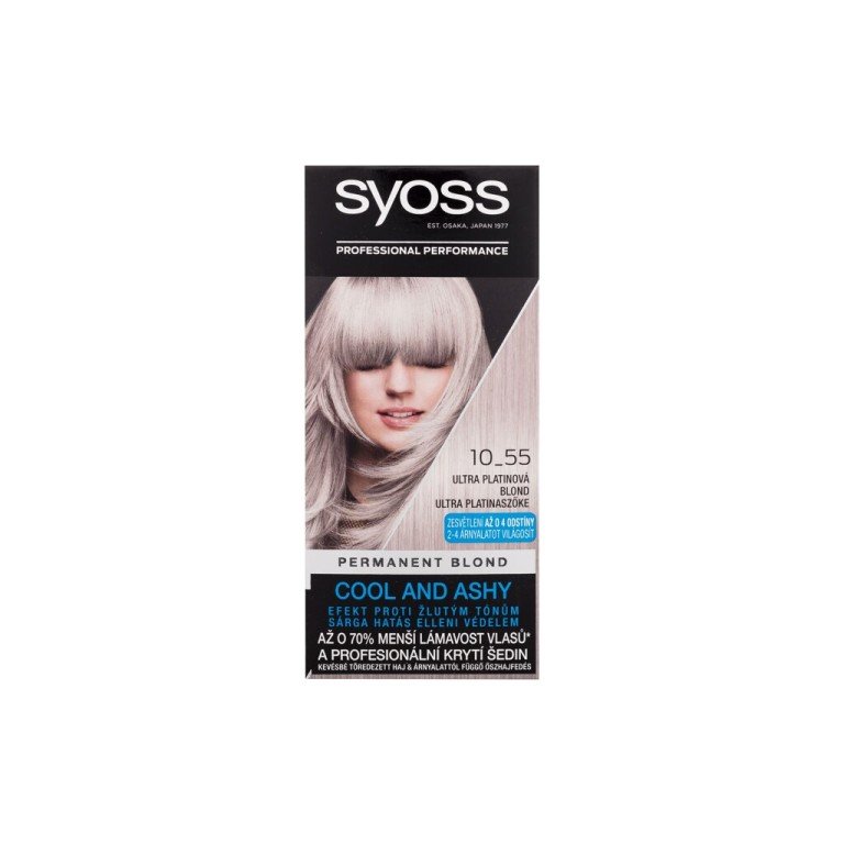 Syoss Permanent Coloration Permanent Blond 50Ml For Woman (Hair Color) 10-55 Ultra Platinum Blond Syoss Permanent Coloration Permanent Blond 50Ml For Woman (Hair Color) 10-55 Ultra Platinum Blond
