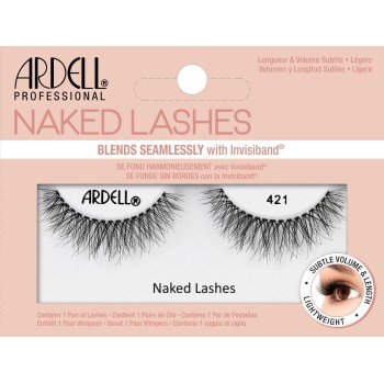 Ardell Naked Lashes 421  1Pc Black   For Woman (False Eyelashes)