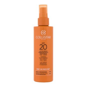 Collistar Smart Sun Protection Tanning Moisturizing Milk Spray  200Ml   Spf20 Unisex (Sun Body Lotion)