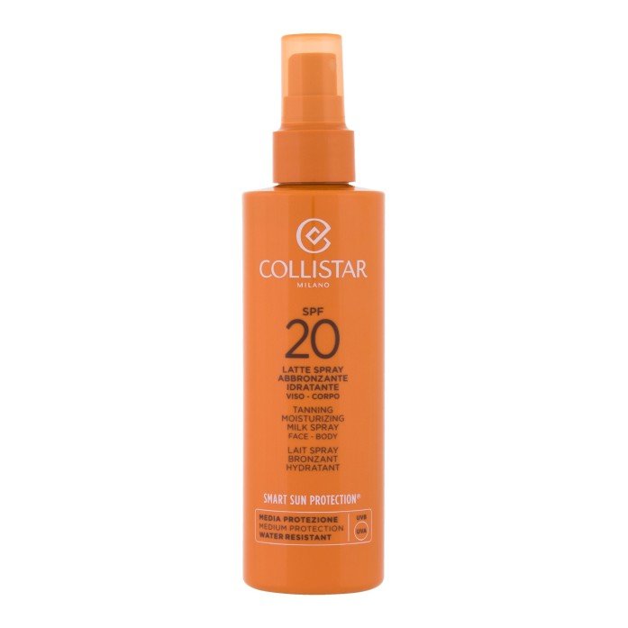 Collistar Smart Sun Protection Tanning Moisturizing Milk Spray  200Ml   Spf20 Unisex (Sun Body Lotion)