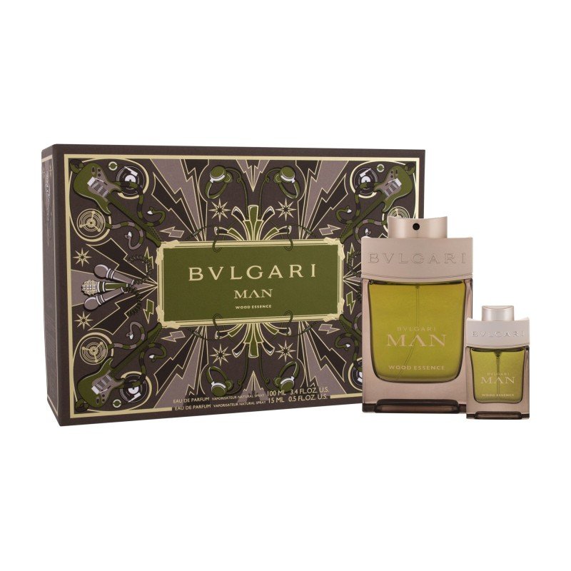 Bvlgari Man Wood Essence Edp 100 Ml + Edp 15 Ml 100Ml    For Man (Eau De Parfum)