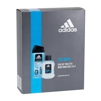 Adidas Ice Dive  Edt 100Ml + 250Ml Shower Gel 100Ml    For Man (Eau De Toilette)