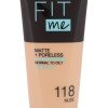 Maybelline Fit Me! Matte + Poreless  30Ml 118 Nude   For Woman (Makeup)