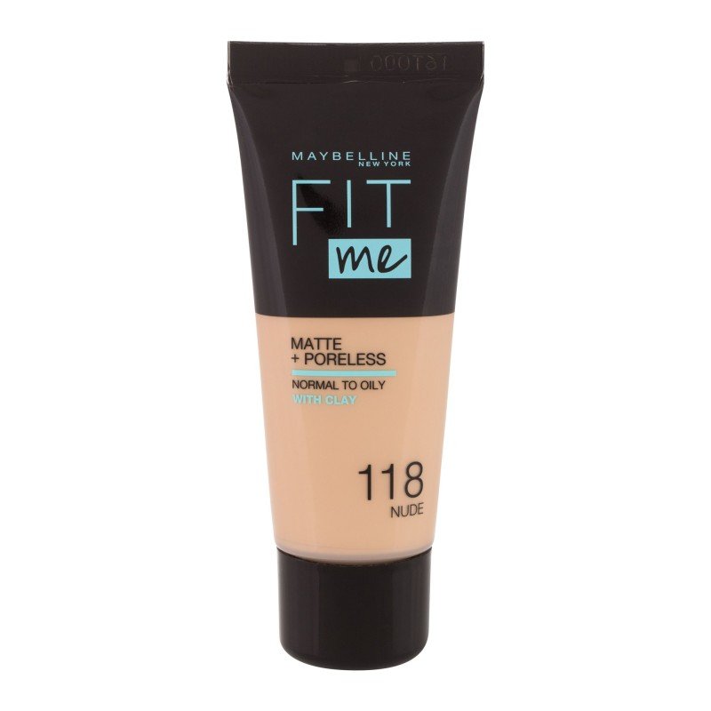 Maybelline Fit Me! Matte + Poreless  30Ml 118 Nude   For Woman (Makeup)