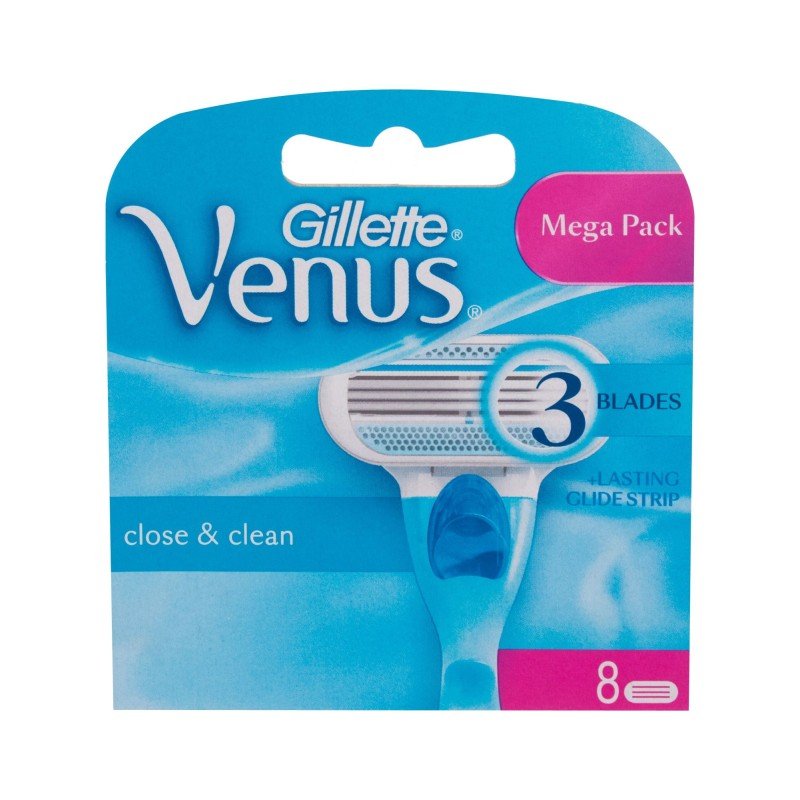 Gillette Venus Close & Clean  8Pc    For Woman (Replacement Blade)
