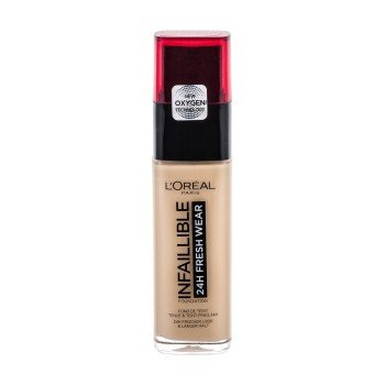 L'Oréal Paris Infaillible 32H Fresh Wear  30Ml 125 Natural Beige  Spf25 For Woman (Makeup)