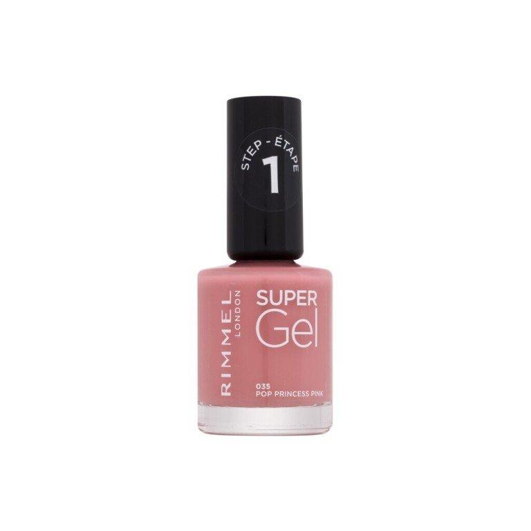 Rimmel London Super Gel Step1 12Ml  For Woman  (Nail Polish)  035 Pop Princess Pink