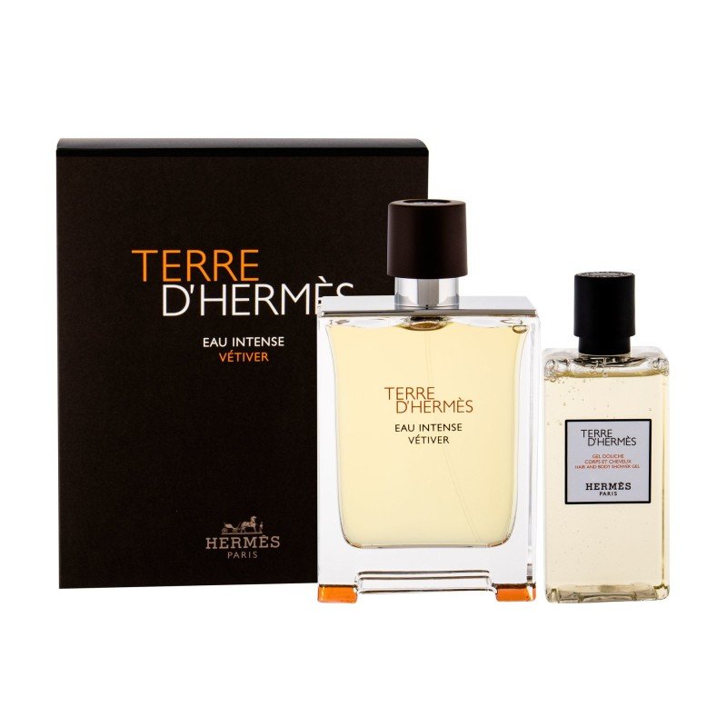 Hermes Terre D´Hermes Eau Intense Vétiver Edp 100 Ml + Shower Gel 80 Ml 100Ml    For Man (Eau De Parfum)