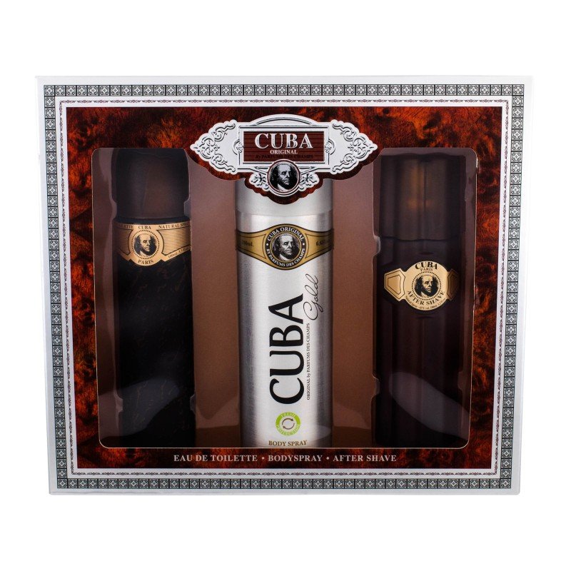 Cuba Gold  Edt 100Ml + 100Ml After Shave + 200Ml Deodorant 100Ml    For Man (Eau De Toilette)