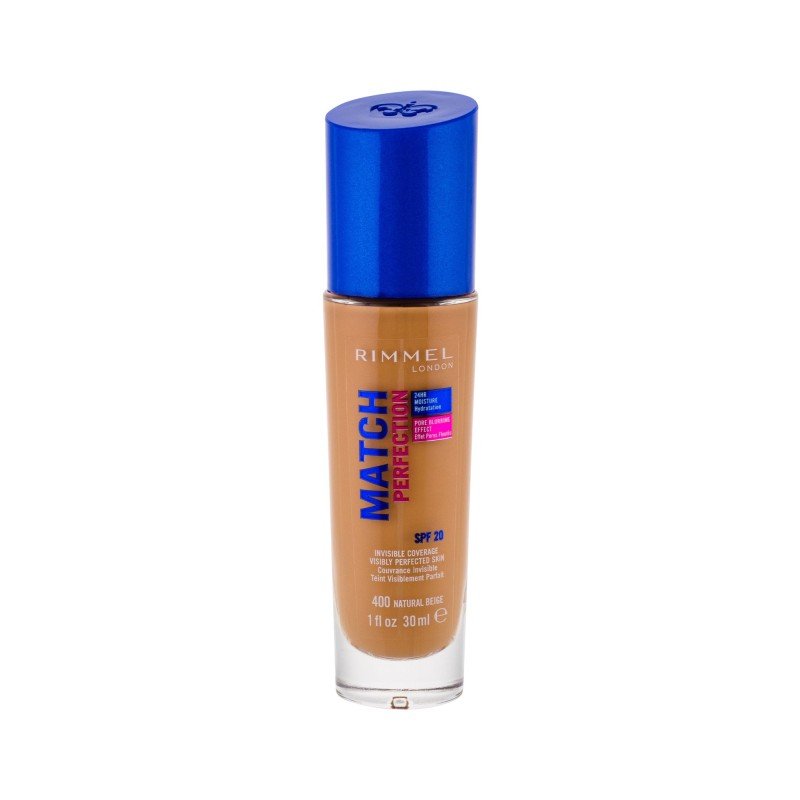 Rimmel London Match Perfection Spf20  30Ml 400 Natural Beige   For Woman (Makeup)