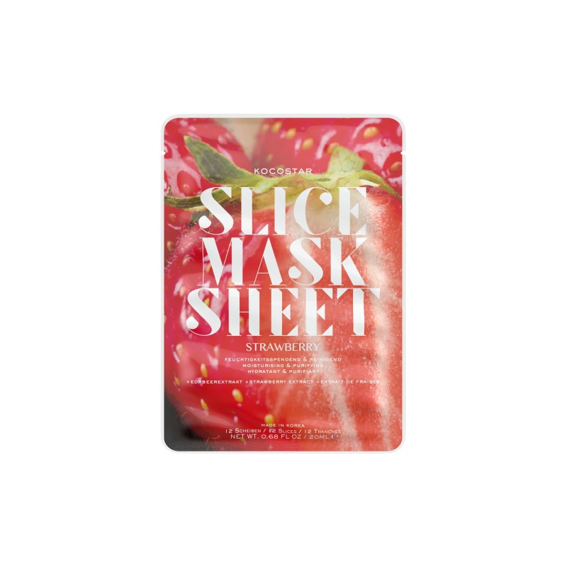 Kocostar Slice Mask Strawberry 20Ml For Woman (Face Mask) Kocostar Slice Mask Strawberry 20Ml For Woman (Face Mask)