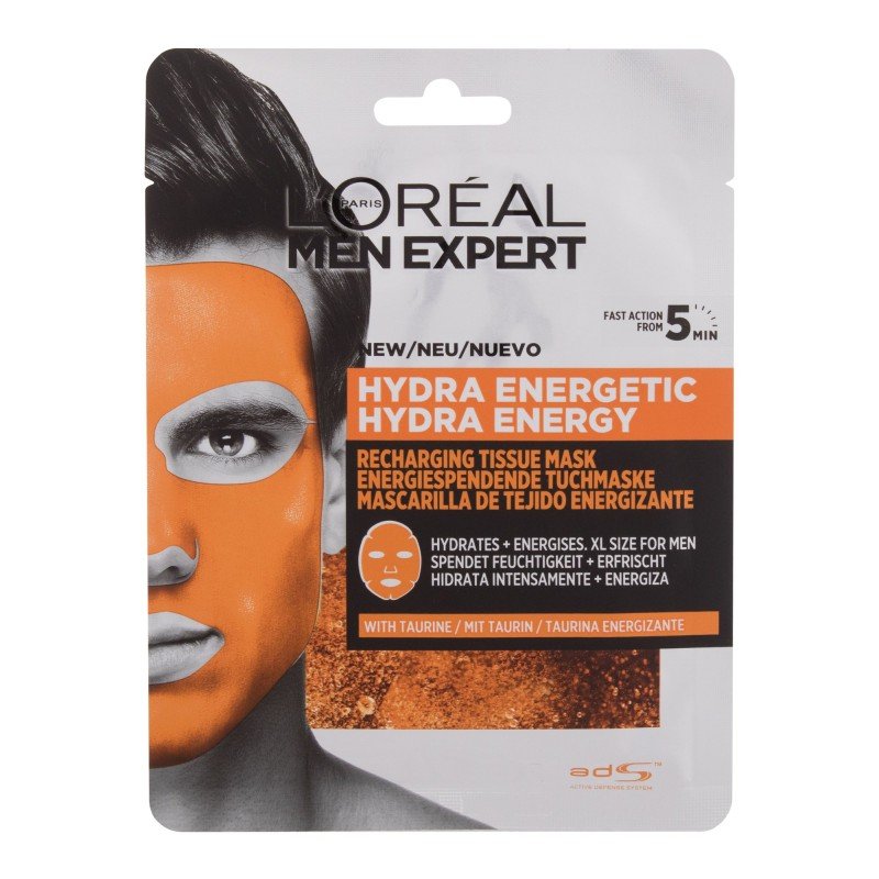 L'Oréal Paris Men Expert Hydra Energetic 1Pc For Man (Face Mask) L'Oréal Paris Men Expert Hydra Energetic 1Pc For Man (Face Mask)