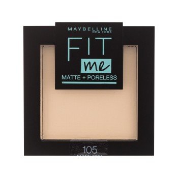 Maybelline Fit Me! Matte + Poreless  9G 105 Natural Ivory   For Woman (Powder)