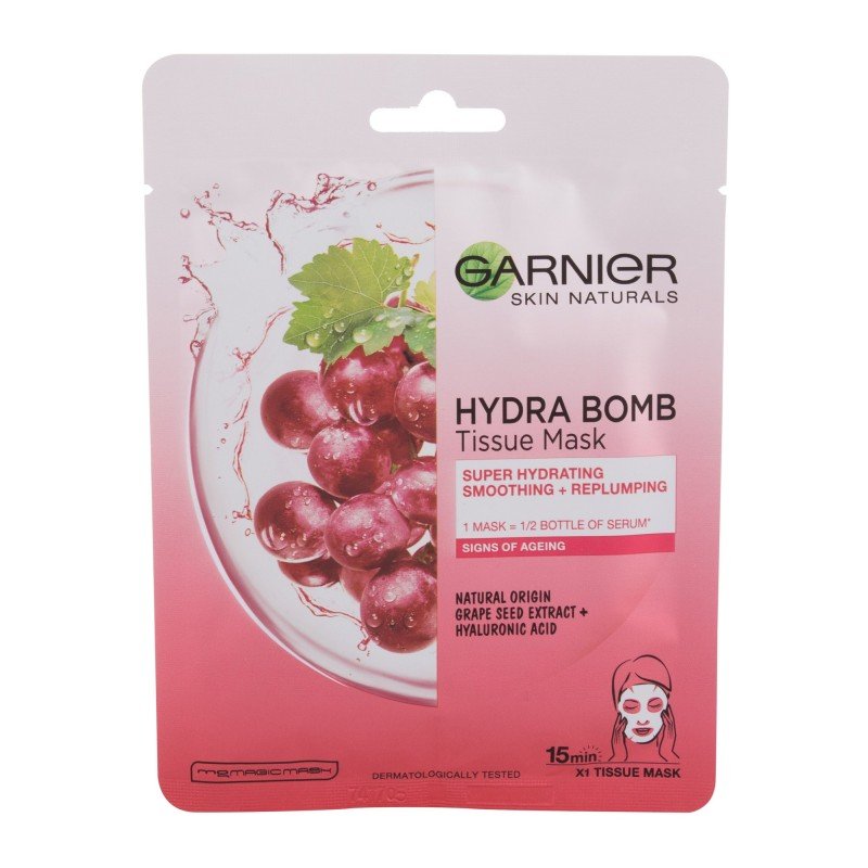 Garnier Skin Naturals Hydra Bomb Natural Origin Grape Seed Extract 1Pc For Woman (Face Mask) Garnier Skin Naturals Hydra Bomb Natural Origin Grape Seed Extract 1Pc For Woman (Face Mask)