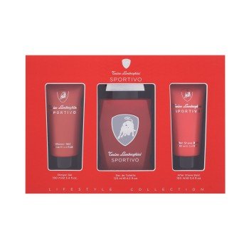 Lamborghini Sportivo  Edt 125 Ml + Shower Gel 100 Ml + Aftershave Balm 100 Ml 125Ml    For Man (Eau De Toilette)