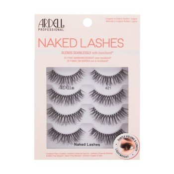 Ardell Naked Lashes 421  4Pc Black   For Woman (False Eyelashes)