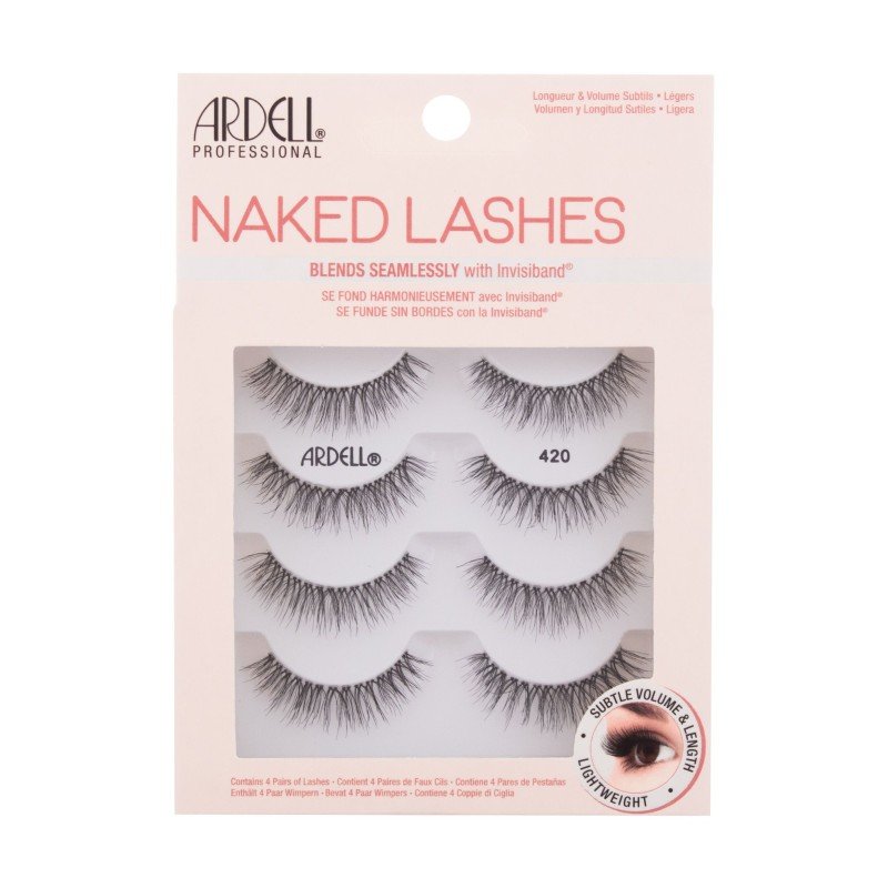 Ardell Naked Lashes 420 4Pc Black For Woman (False Eyelashes) Ardell Naked Lashes 420 4Pc Black For Woman (False Eyelashes)