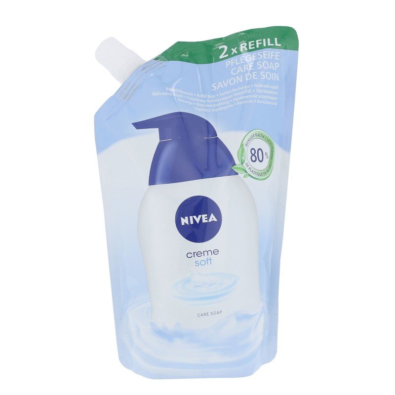 Nivea Creme Soft Care Soap Refill  500Ml    For Woman (Liquid Soap)
