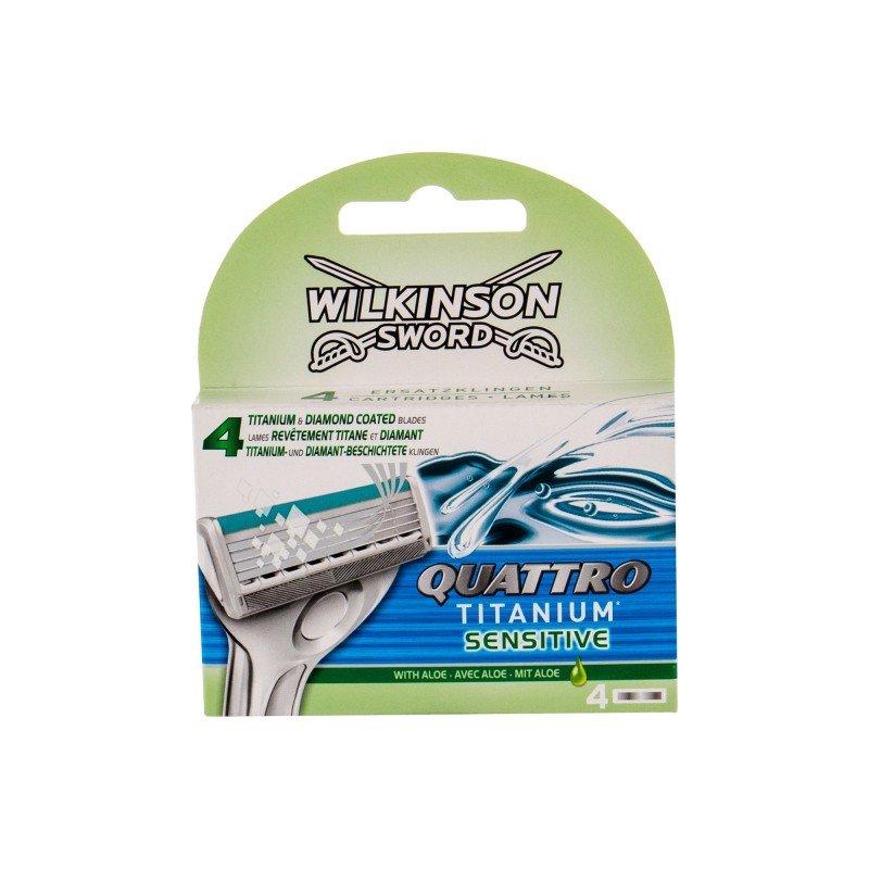 Wilkinson Sword Quattro Titanium Sensitive 4Pc For Man (Replacement Blade) Wilkinson Sword Quattro Titanium Sensitive 4Pc For Man (Replacement Blade)