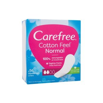 Carefree Cotton Feel      56Pc For Woman (Pantyliner) Normal Aloe Vera