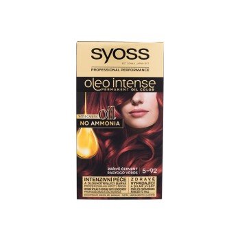 Syoss Oleo Intense Permanent Oil Color 50Ml  For Woman  (Hair Color)  5-92 Bright Red