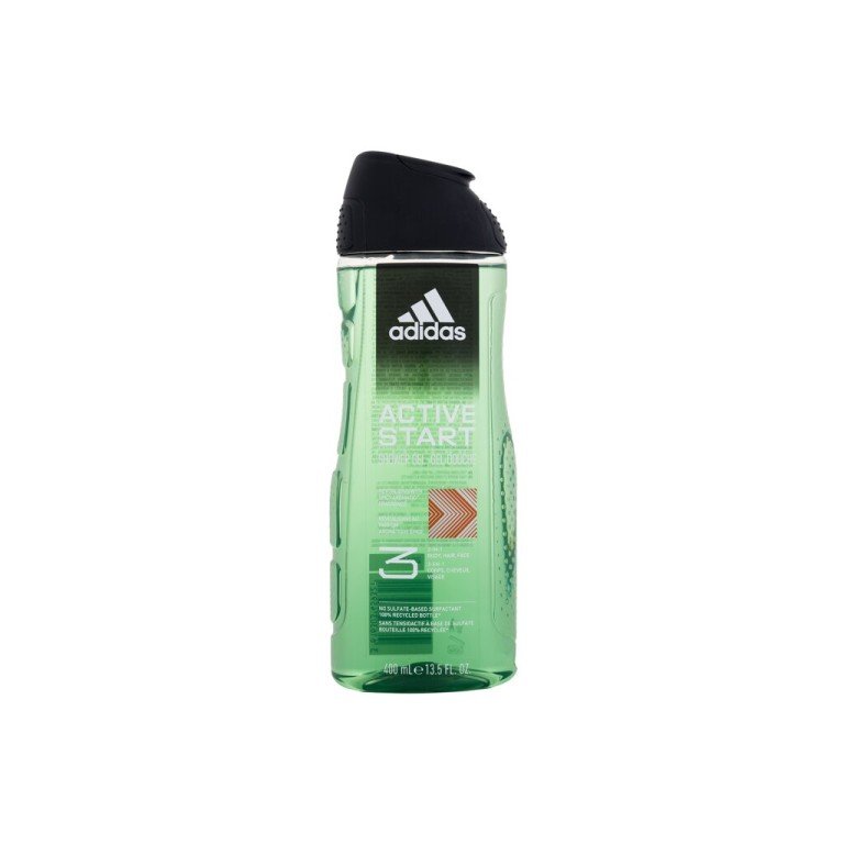 Adidas Active Start Shower Gel 3-In-1 400Ml  For Man  (Shower Gel)  