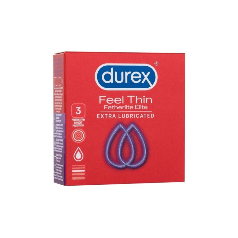 Durex Feel Thin 3Pc For Man (Condoms) Extra Lubricated Durex Feel Thin 3Pc For Man (Condoms) Extra Lubricated