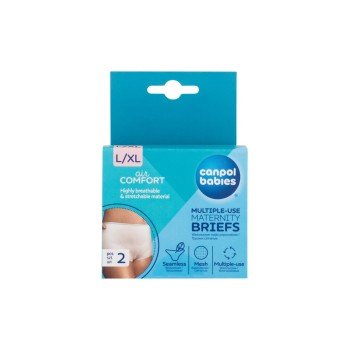Canpol Babies Air Comfort Multiple-Use Maternity Briefs 2Pc  For Woman  (Disposable Maternity Briefs) L/XL 