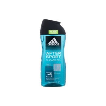 Adidas After Sport Shower Gel 3-In-1 250Ml  For Man  (Shower Gel) New Cleaner Formula 