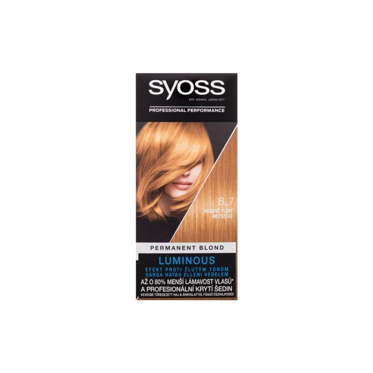 Syoss Permanent Coloration  50Ml  For Woman  (Hair Color)  8-7 Honey Blond