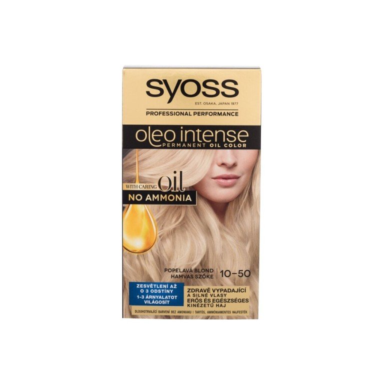 Syoss Oleo Intense Permanent Oil Color 50Ml  For Woman  (Hair Color)  10-50 Ashy Blond
