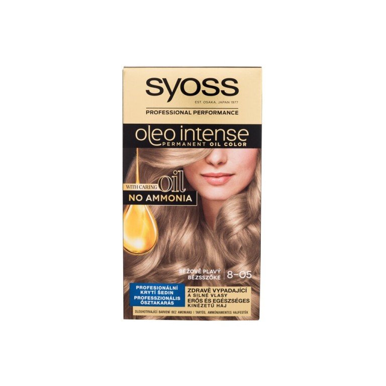 Syoss Oleo Intense Permanent Oil Color 50Ml  For Woman  (Hair Color)  8-05 Beige Blond