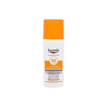 Eucerin Sun Protection Pigment Control Tinted Gel-Cream  50Ml Medium  Spf50+ For Woman (Face Sun Care)