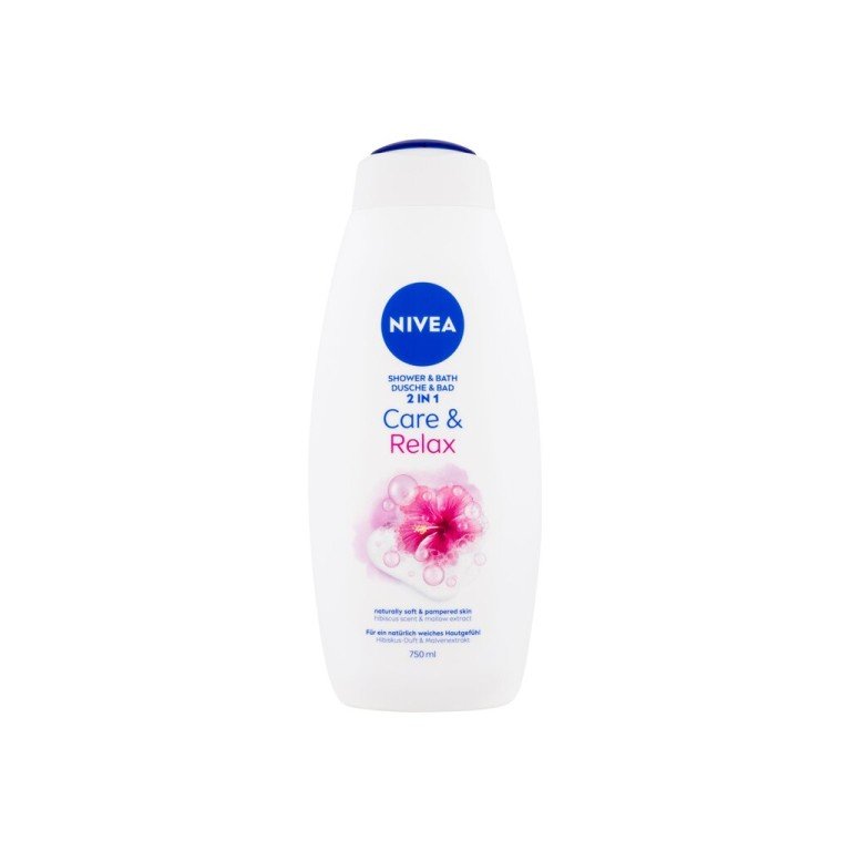 Nivea Care & Relax Shower & Bath  750Ml   2 In 1 For Woman (Shower Gel)
