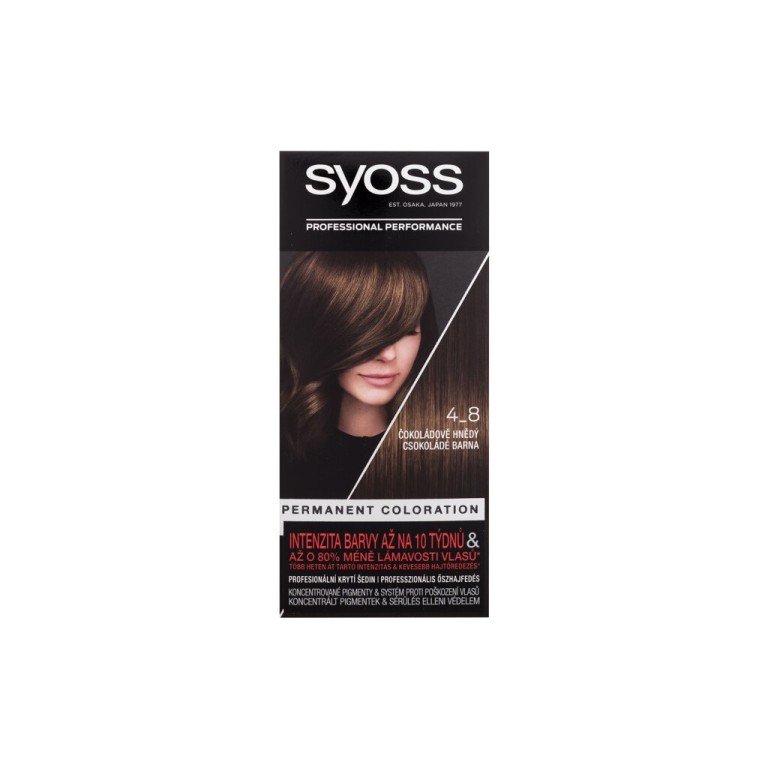Syoss Permanent Coloration  50Ml  For Woman  (Hair Color)  4-8 Chocolate Brown