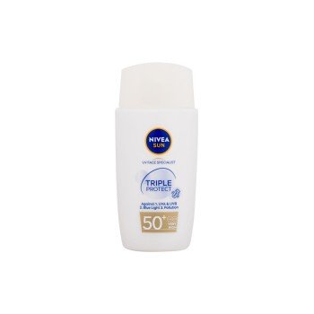 Nivea Sun Triple Protect Ultra-Light Hydrating Fluid 40Ml  Unisex  (Face Sun Care) SPF50+ 