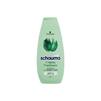 Schwarzkopf Schauma 7 Herbs Freshness Shampoo 400Ml  For Woman  (Shampoo)  