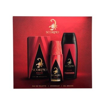 Scorpio Rouge   Edt 75 Ml + Shower Gel 250 Ml + Deodorant 150 Ml Deodorant Dn00000101 75Ml M (Eau De Toilette)