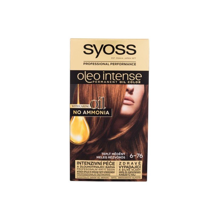 Syoss Oleo Intense Permanent Oil Color 50Ml  For Woman  (Hair Color)  6-76 Warm Copper