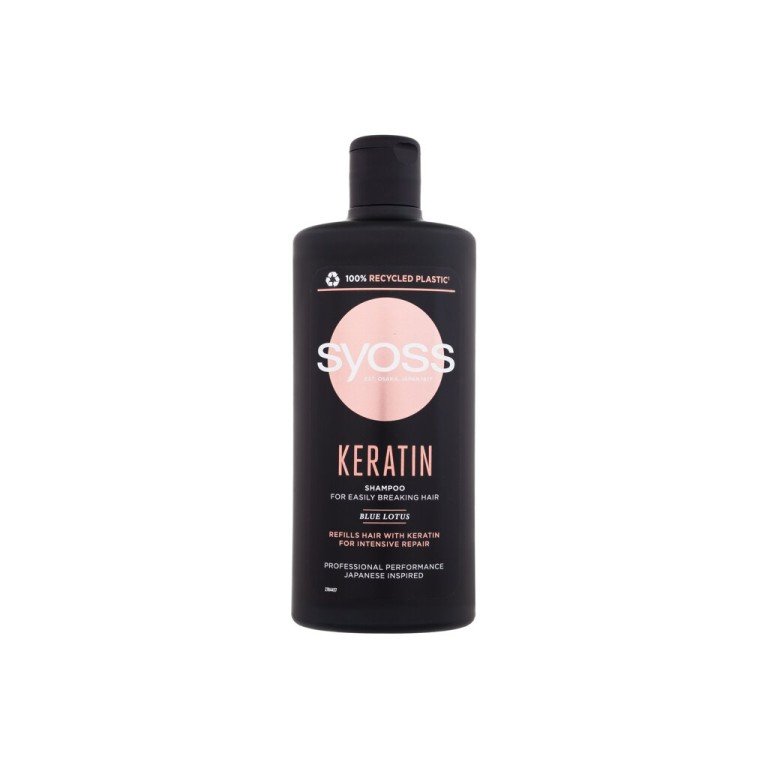 Syoss Keratin Shampoo 440Ml  For Woman  (Shampoo)  