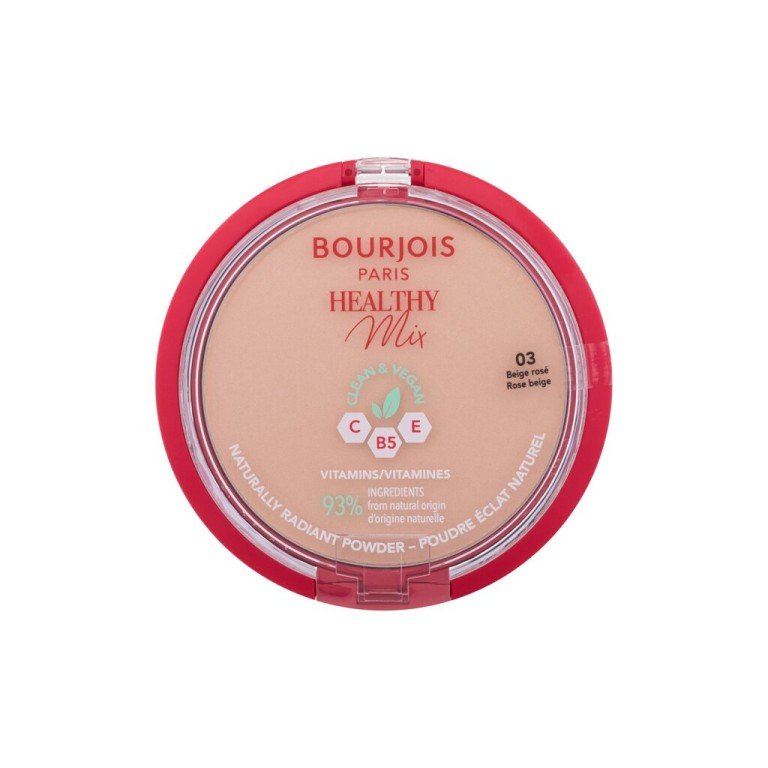 Bourjois Paris Healthy Mix Clean & Vegan Naturally Radiant Powder 10G For Woman (Powder) 03 Rose Beige Bourjois Paris Healthy Mix Clean & Vegan Naturally Radiant Powder 10G For Woman (Powder) 03 Rose Beige