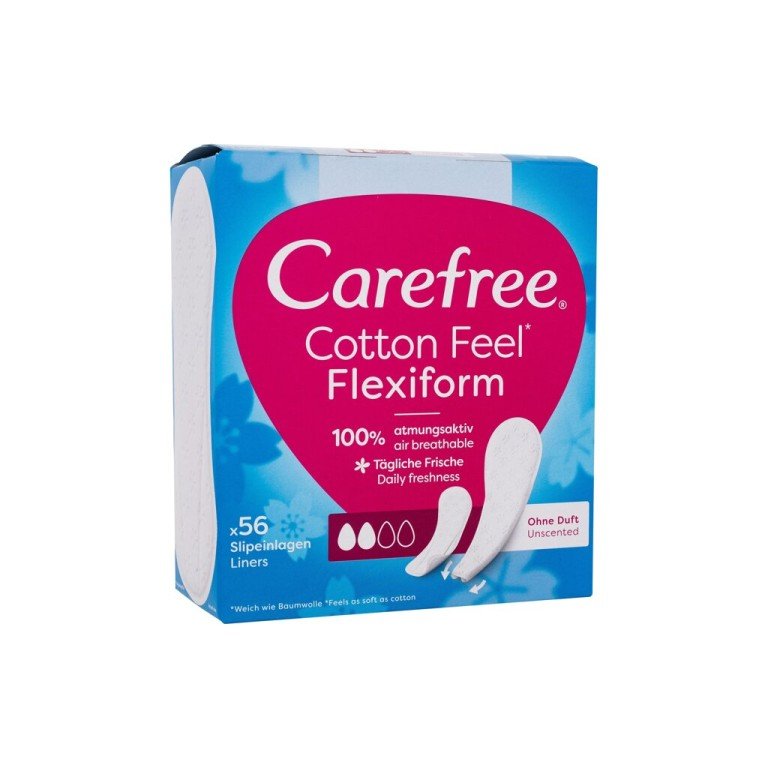 Carefree Cotton Feel      56Pc For Woman (Pantyliner) Flexiform