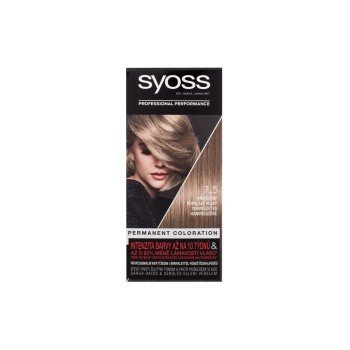 Syoss Permanent Coloration  50Ml  For Woman  (Hair Color)  7-5 Natural Ashy Blond