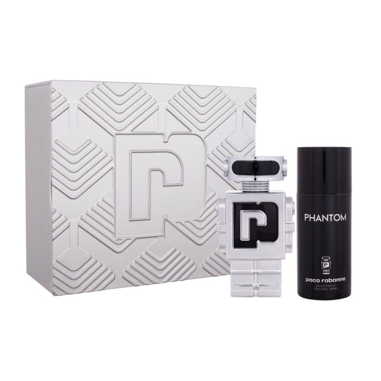 Paco Rabanne Phantom  100Ml Edt 100 Ml + Deodorant 150 Ml For Man  Deodorant(Eau De Toilette)  