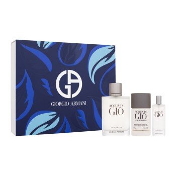 Giorgio Armani Acqua Di Gio  Set1 Edt 100 Ml + Edt 15 Ml + Deostick 75 Ml Deodorant Dn00000101 100Ml M (Eau De Toilette) Pour Homme