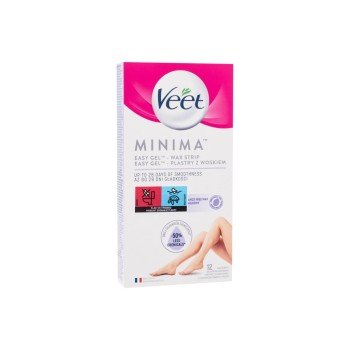 Veet Minima Easy-Gel™ Wax Strips Legs & Body  12Pc    For Woman (Depilatory Product)