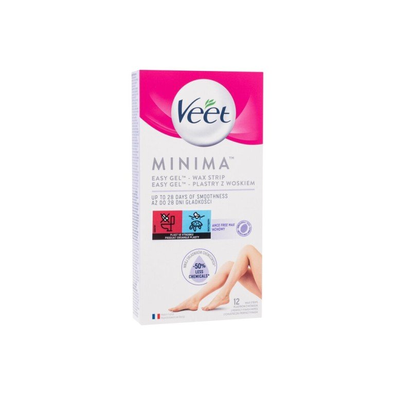 Veet Minima Easy-Gel™ Wax Strips Legs & Body 12Pc For Woman (Depilatory Product) Veet Minima Easy-Gel™ Wax Strips Legs & Body 12Pc For Woman (Depilatory Product)
