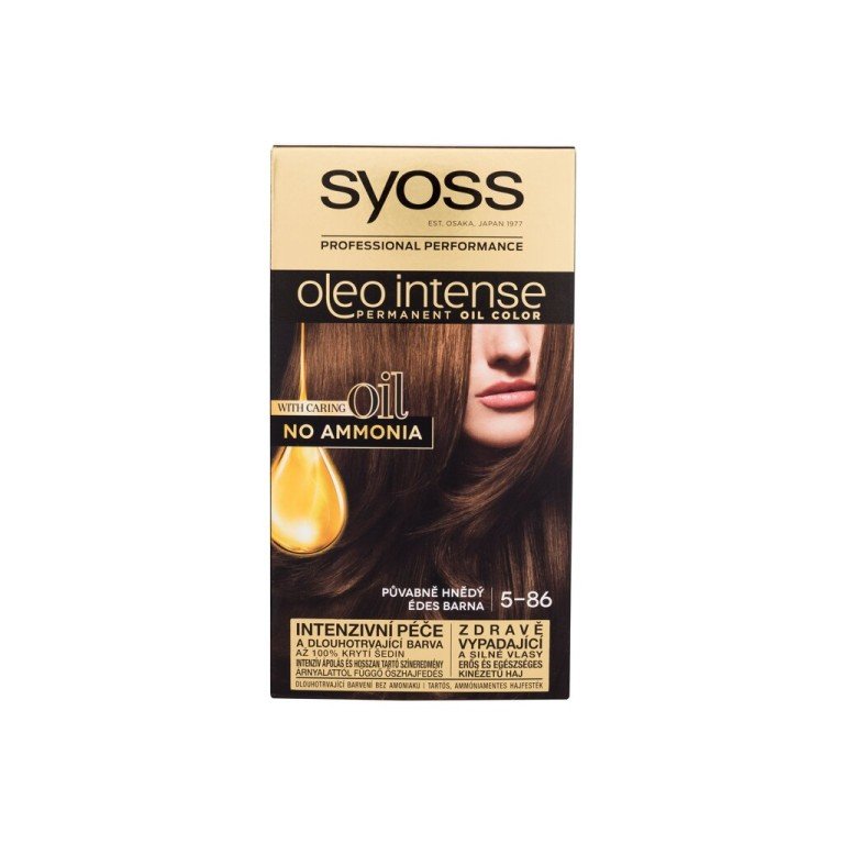 Syoss Oleo Intense Permanent Oil Color 50Ml  For Woman  (Hair Color)  5-86 Sweet Brown