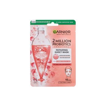 Garnier Skin Naturals 2 Million Probiotics Repairing Sheet Mask  1Pc    For Woman (Face Mask)