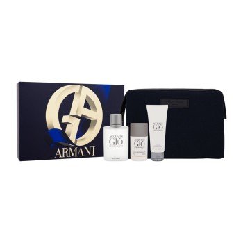Giorgio Armani Acqua Di Gio   Edt 100 Ml + Deostick 75 Ml + Shower Gel 75 Ml + Cosmetic Bag Cosmetic Bag 2620000101 100Ml M (Eau De Toilette) Pour Homme